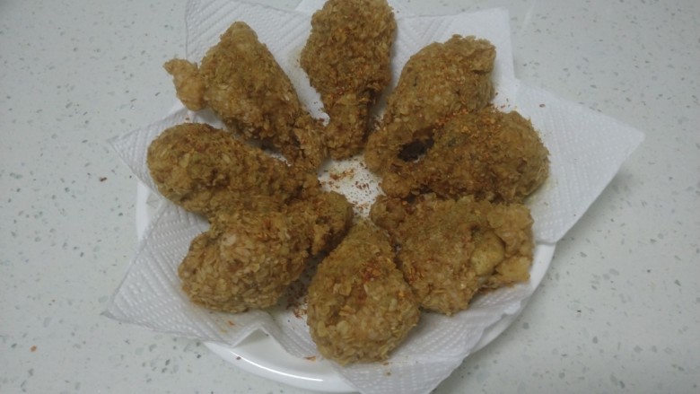炸燕麦鸡翅根