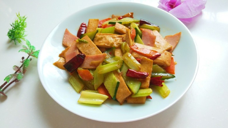 创意菜谱 爆炒五样菜,成品图