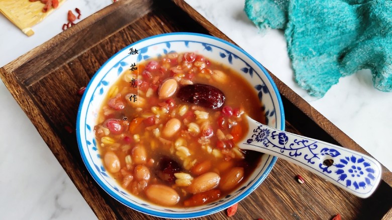 红豆花生燕麦粥,敏茹意作品～红豆花生燕麦粥～成品图