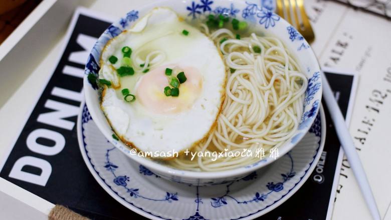 鸡蛋面,成品图