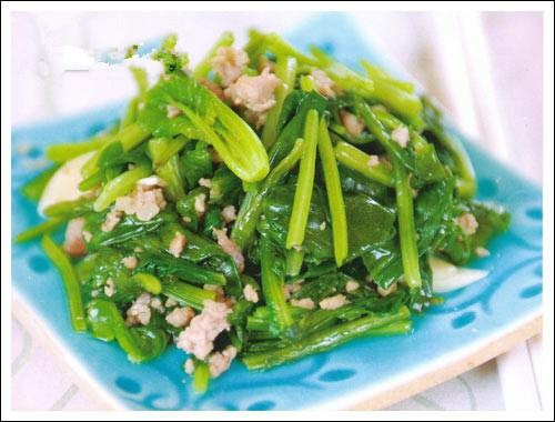 春天新吃法，不一样的味道-肉末菠菜的