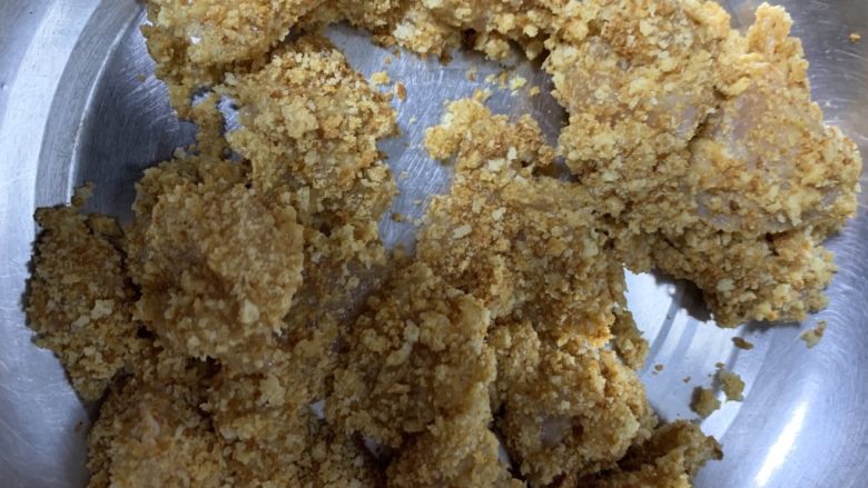 鸡米花,沾