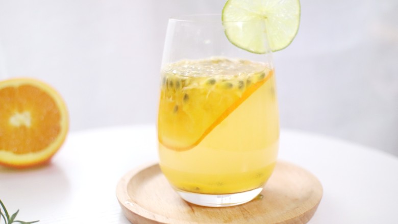 酸甜的味道，如校园般的爱情，橙子百香果饮