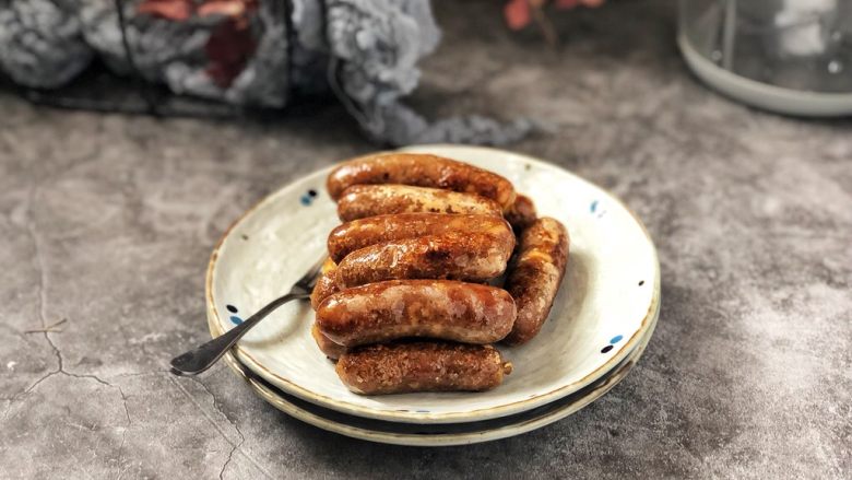 黑胡椒脆皮玉米香肠,成品图
