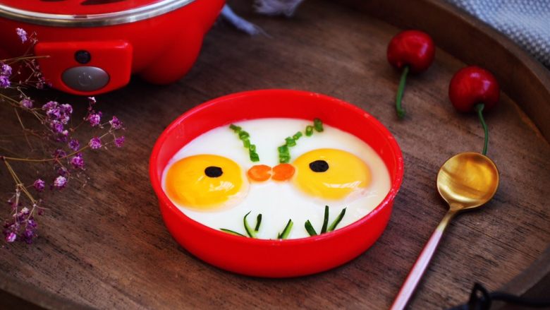 创意儿童辅食~蒸鸡蛋,成品图。