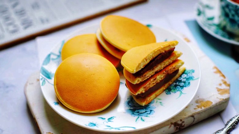 豆沙馅铜锣烧,好吃极了!