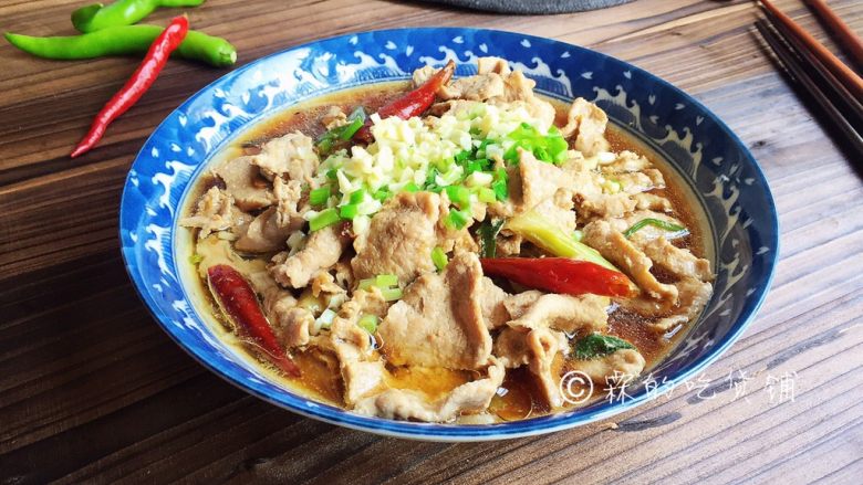 能多吃一碗饭的 水煮肉片,完成。