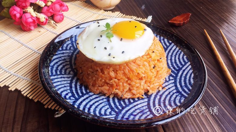 泡菜金枪鱼炒饭,完成。