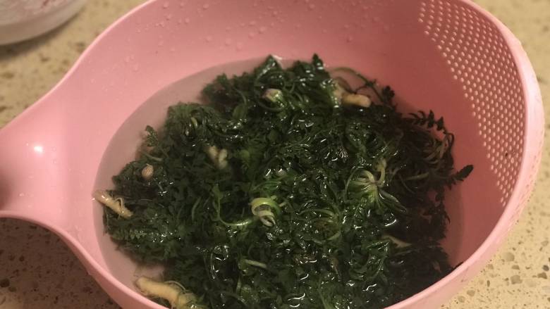 野菜包子,马上捞出放冷水里冰一下。