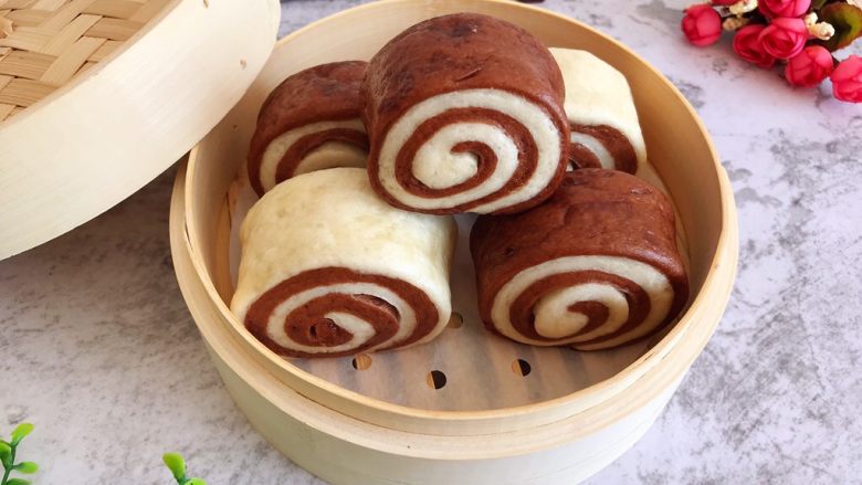 双色小馒头,成品