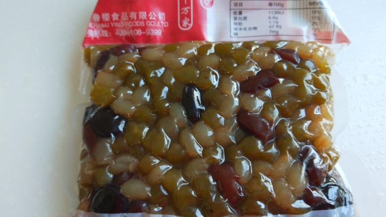 山药蜜豆卷,<a style='color:red;display:inline-block;' href='/shicai/ 3614'>蜜豆</a>一袋。