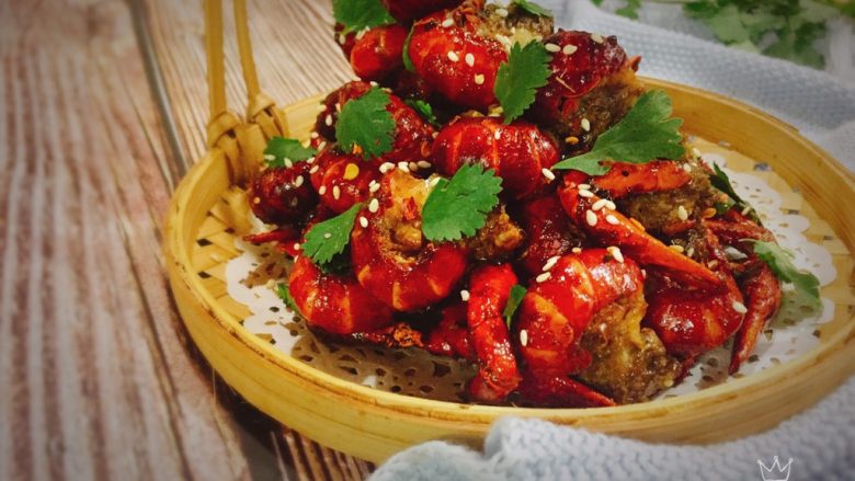 椒盐小龙虾(非油炸版),成品图