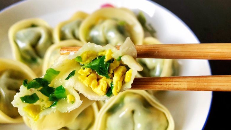 韭菜鸡蛋饺子,17.馅料十足,100分