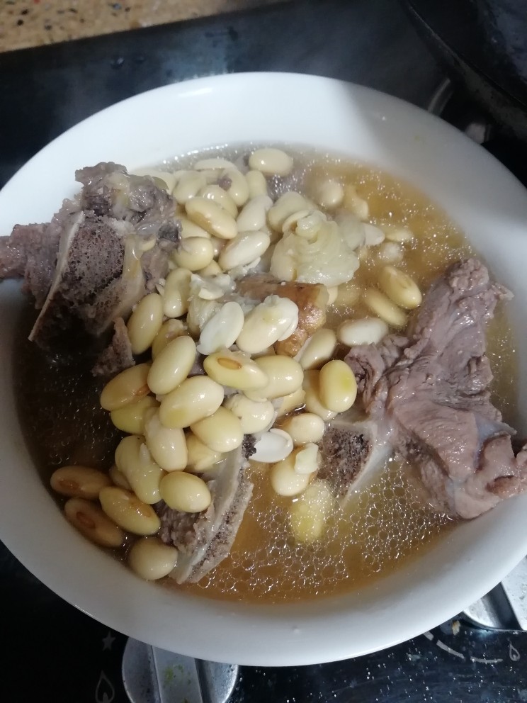 扇骨黄豆汤,成品,美味舒适。