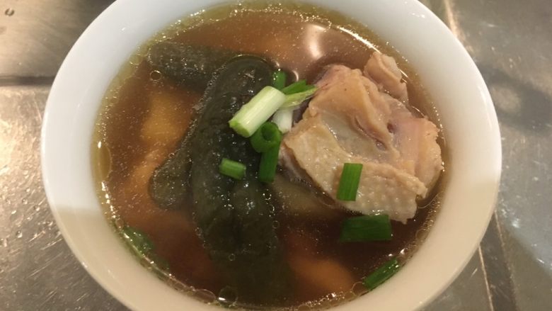 瓜仔鸡汤,啧啧啧!