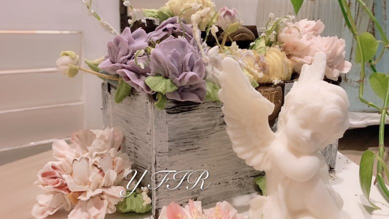 韩式裱花蛋糕制作,使用124、125K花嘴