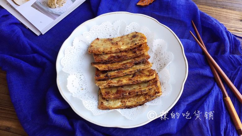 红糖芝麻千层饼,完成。