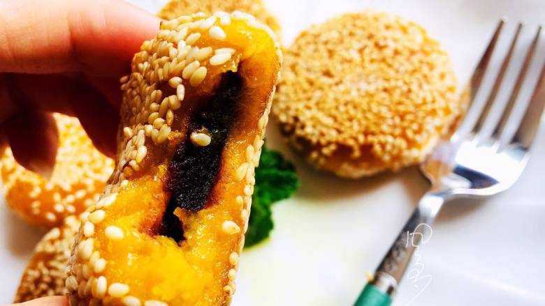 南瓜饼,软糯香甜,做早餐饼很不错