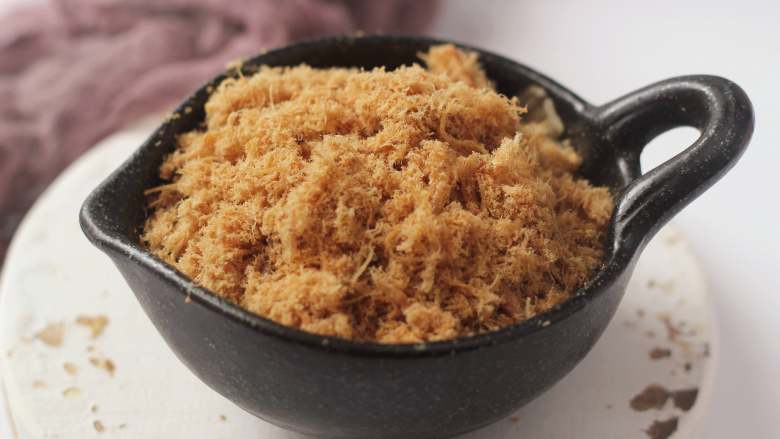 用面包机轻松做出自己喜欢口味的放心【猪肉松】,成品