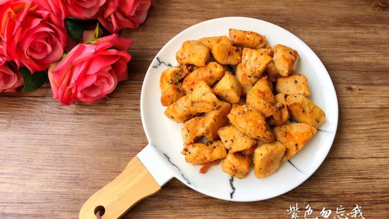 黑胡椒鸡块,成品图三