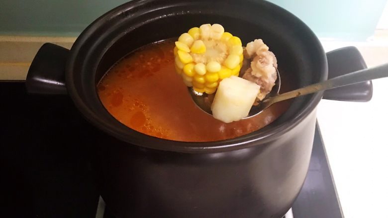 美味养生汤 果蔬排骨汤,果蔬排骨汤煲好了