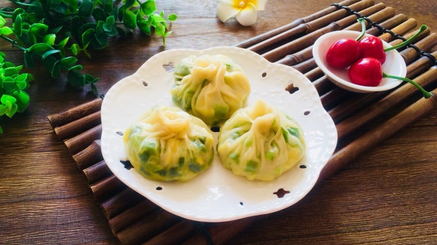 薄皮素包子