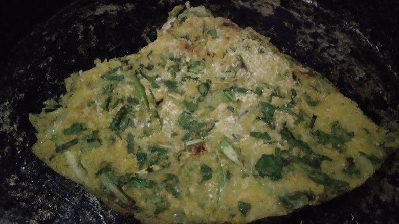 玉米面、好面蔬菜饼,漂亮吧,想吃不