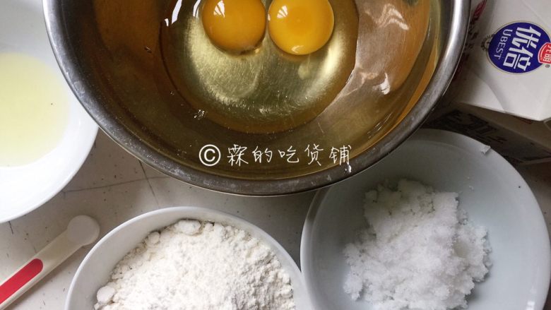 铜锣烧 蓝胖子的爱,食材。