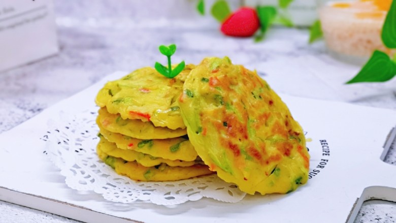 快手早餐~西葫芦鸡蛋饼,营养均衡。早餐一定要吃好呦~
