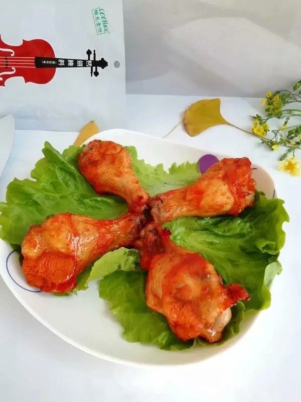 韩式泡菜风味烤翅根,完成!!!摆盘就可以吃了~
