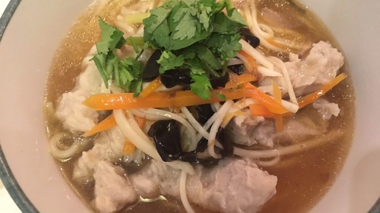 鱿鱼羹面/肉羹面,肉羹面也好了!