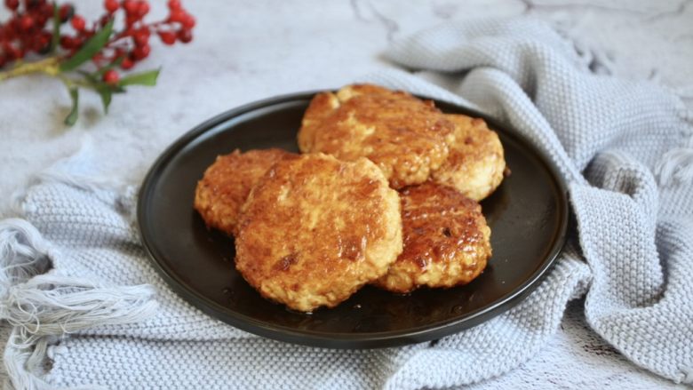 鸡肉豆腐堡,成品图。