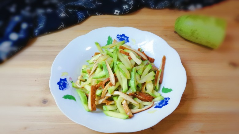 西葫芦香干,鲜香下饭