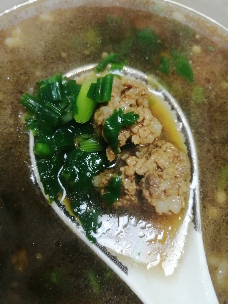 简易版的肉丸子汤