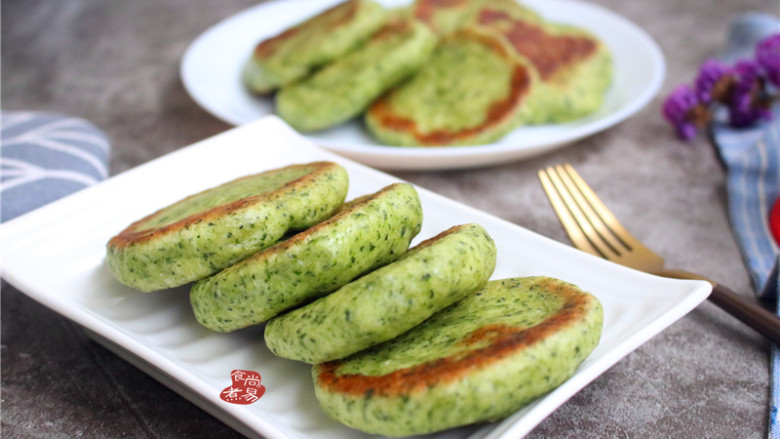 菠菜烙饼,成品图