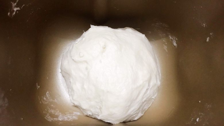 酒酿饼,揉面结束,开始进行一发