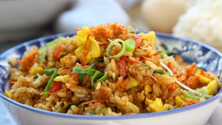 酱油什锦炒饭,颗粒分明,好吃营养