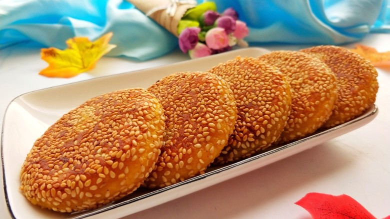 芝香南瓜饼,做好啦!太香甜啦!