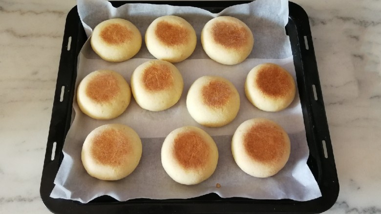 豆沙小面饼,烤好了