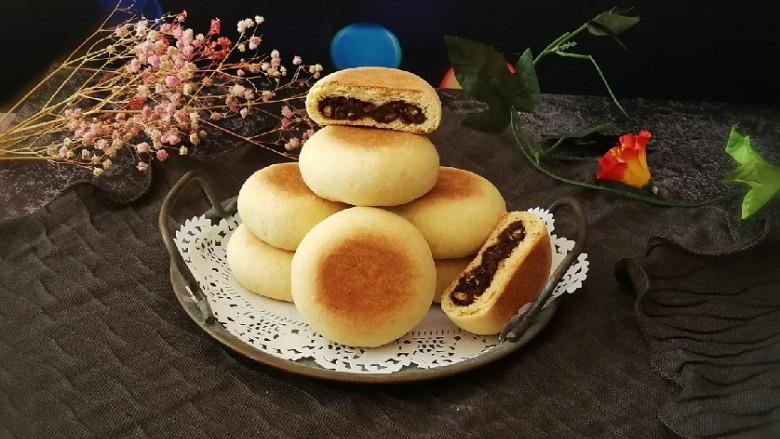 豆沙小面饼,切开看看吧 香香哒
