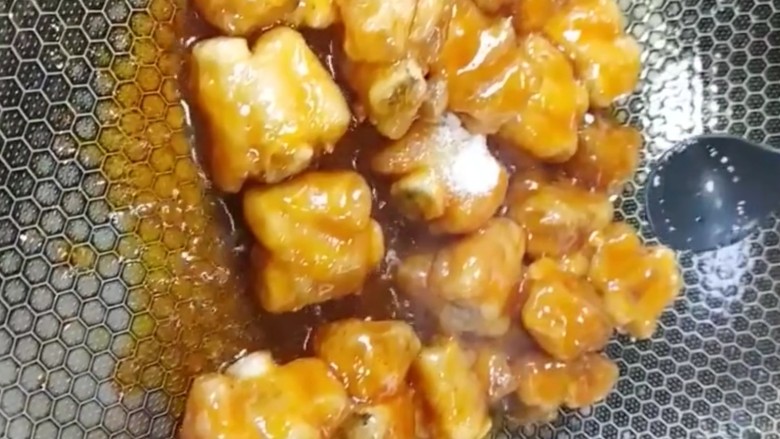 糖醋排骨,加盐
