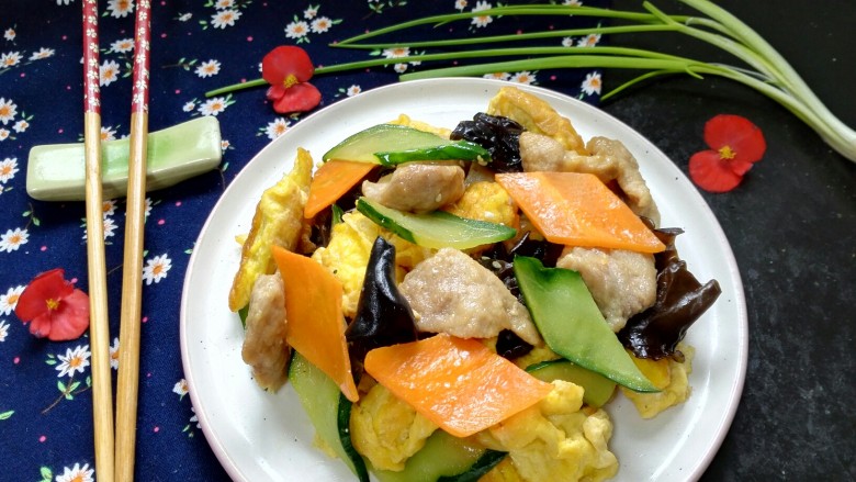 木须肉,拍上成品图,一道美味又营养的木须肉就完成了