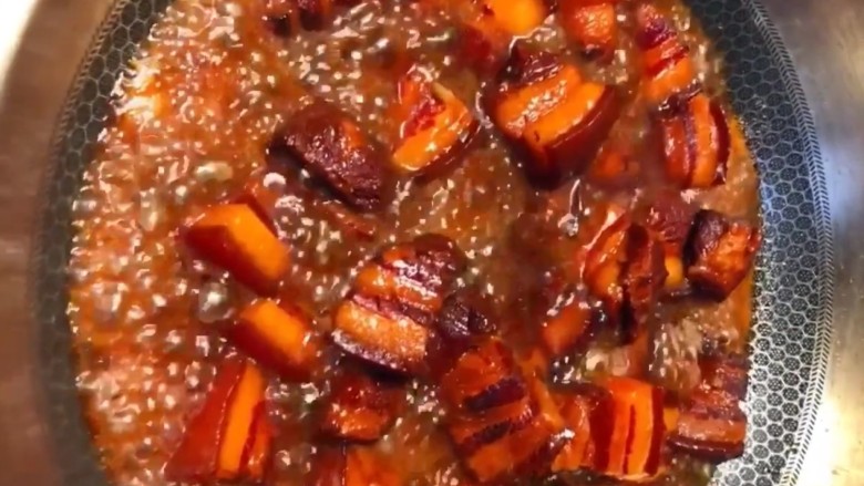 红烧肉,大火收汁出锅装盘