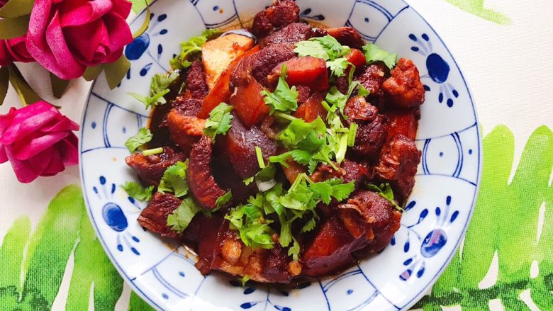 茭白土豆红烧肉（懒人高压锅版）,成品图