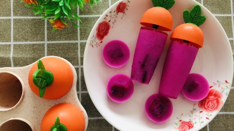 火龙果冰棍儿加冰块