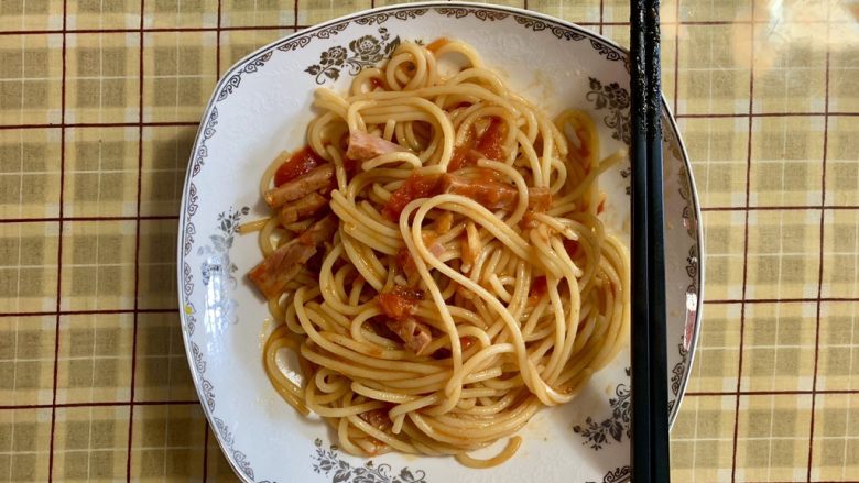番茄火腿意面🍝