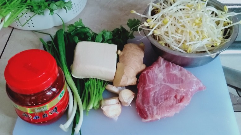 水煮肉片,所以食材