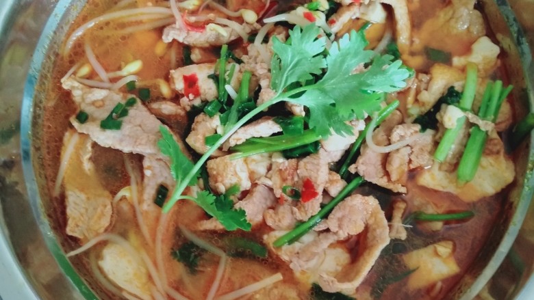 水煮肉片,大功告成