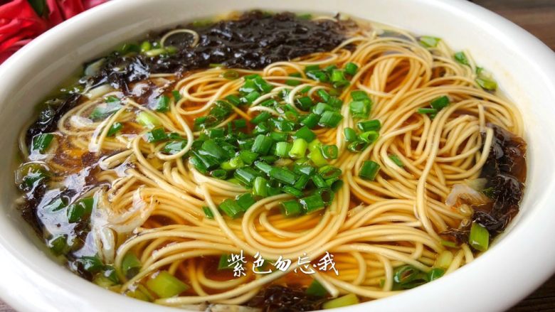 葱花汤面,成品图二