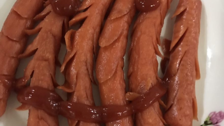 炸火腿🌭
童年的味道
（简单美味）